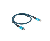 LANBERG Kabel USB-C M/M USB4 1.2m 100W 8K 60HZ czarno-niebieski CA-CMCM-45CU-0012-BK - 1086475 - zdjęcie 4